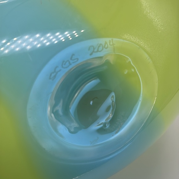 Art Glass Hand Blown Vase signed - Picture 6 of 12